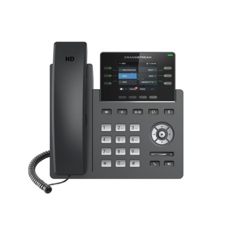 Grandstream Ip Phone Black 4 Lines Tft